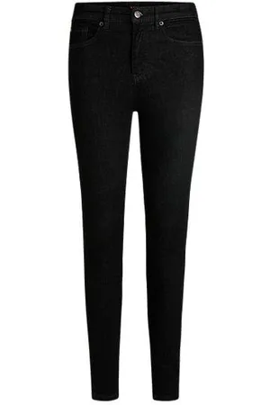 HUGO BOSS Jeans med skinny fit i sort denim med ekstra stræk