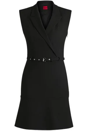 HUGO BOSS Kjole med blazerdesign og bælte