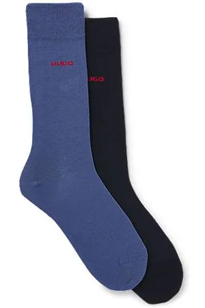 HUGO BOSS Pakke med to sæt strømper i en bomuldsblanding