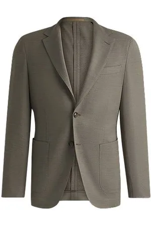 HUGO BOSS Blazer med slim fit i uldblanding med performance-stræk