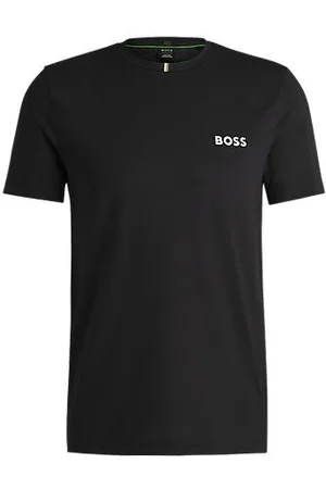 HUGO BOSS Sportslig T-shirt fra i fugttransporterende piqué