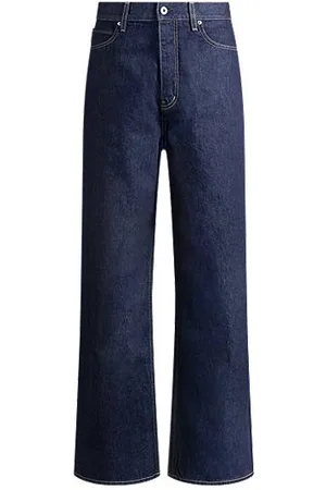 HUGO BOSS Løse jeans med baggy fit i mørkeblå denim