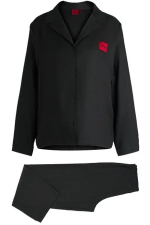 HUGO BOSS Pyjamas med relaxed fit og brandede knapper
