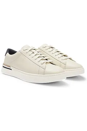 HUGO BOSS Lædersneakers med signaturstribe