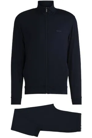 HUGO BOSS Tracksuit med relaxed fit i stof med stræk og logo