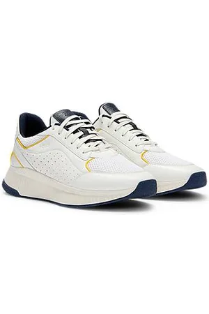 HUGO BOSS Porsche x -sneakers i perforeret læder med kraftig ydersål
