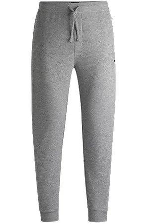 HUGO BOSS Vaffelvævede pyjamasbukser i bomuldsblanding