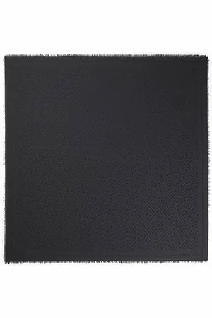 HUGO BOSS Halstørklæde med jacquardvævede monogrammer i modal og uld