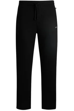 HUGO BOSS Pyjamasbukser i bomuldsblanding med broderet logo