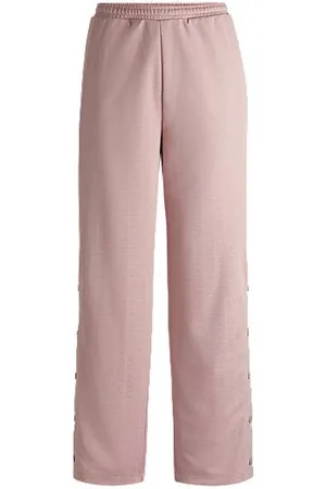 HUGO BOSS Tracksuit-bukser med oversize fit og logojacquard