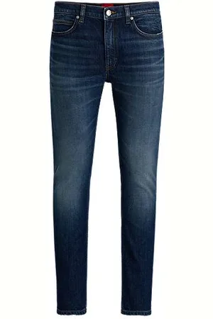 HUGO BOSS Jeans med extra slim fit i mørkeblå denim med stræk