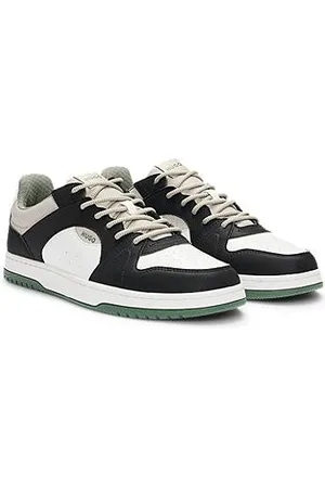 HUGO BOSS Sneakers i blandede materialer med ripstop og imiteret ruskind