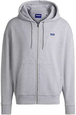 HUGO BOSS Relaxed fit hættetrøje i bomuldsfrotté til alle køn