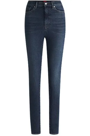 HUGO BOSS Skinny jeans i marineblå denim med stræk