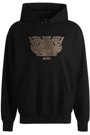 HUGO BOSS X Creation of the Gods-hættetrøje med taotie-broderi