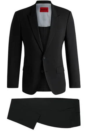 HUGO BOSS Jakkesæt med slim fit i performance-stof med stræk