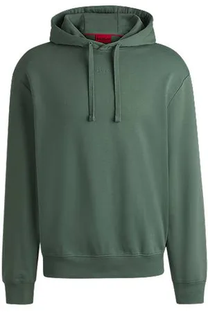 HUGO BOSS Hættetrøje i sweatkvalitet af bomuld med relaxed fit og logoprint