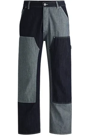 HUGO BOSS Jeans med loose fit i blandet denim