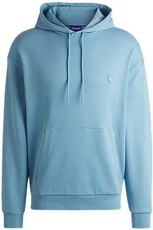 HUGO BOSS Hættetrøje i sweatkvalitet af bomuld med Happy -logo