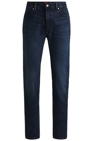 HUGO BOSS Jeans med slim fit i mørkeblå denim med stræk