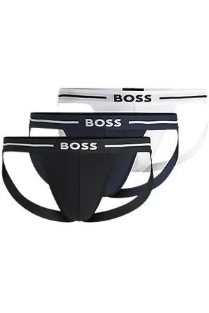 HUGO BOSS Pakke med tre jockstrap-underbukser i bomuld med stræk