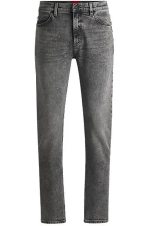 HUGO BOSS Jeans med slim fit i grå denim med stræk