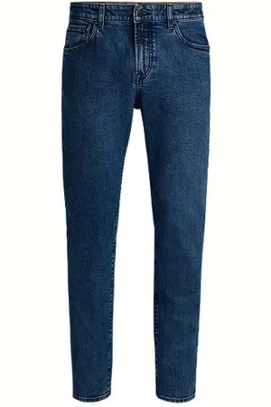 HUGO BOSS Maine-jeans med regular fit i blå denim med behageligt stræk