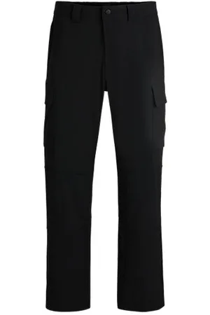 HUGO BOSS Cargobukser med relaxed fit i stof med stræk