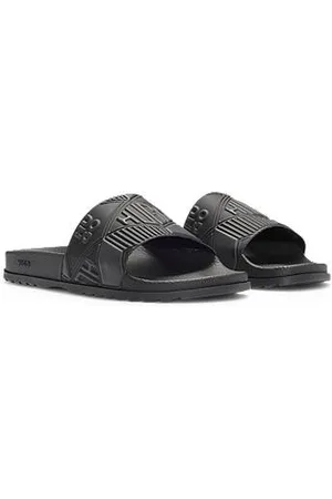HUGO BOSS Italienskfremstillede badesandaler med forskellige logoer