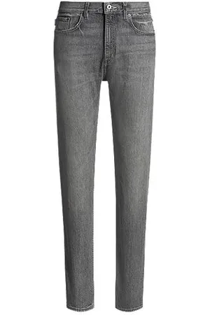 HUGO BOSS Slim fit jeans i en grå farvetone i denim med stræk