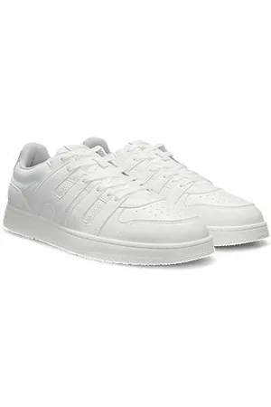 HUGO BOSS Sneakers i imiteret læder med logo på pløsen