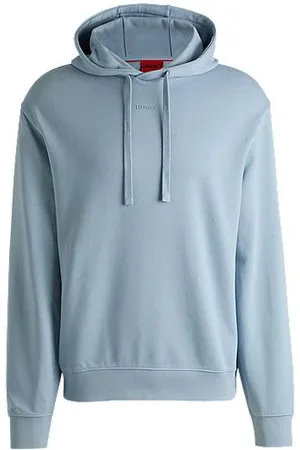 HUGO BOSS Hættetrøje i sweatkvalitet af bomuld med relaxed fit og logoprint