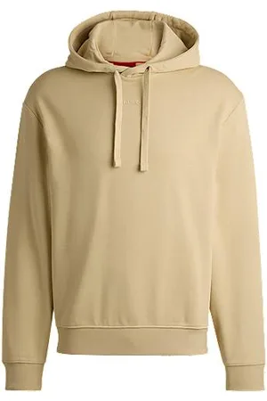 HUGO BOSS Hættetrøje i sweatkvalitet af bomuld med relaxed fit og logoprint