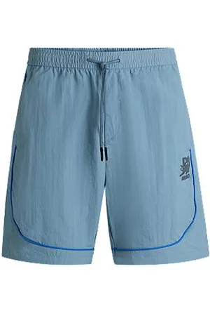 HUGO BOSS X RB-shorts med løbegang og paspolering