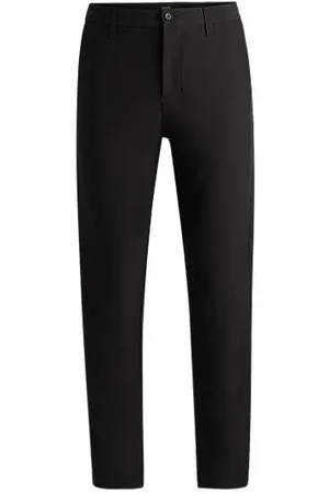 HUGO BOSS Regular fit bukser i vandskyende stof med stræk