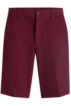 HUGO BOSS Slim fit shorts i vandskyende stof med stræk