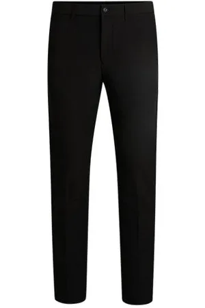 HUGO BOSS Slim fit bukser i vandskyende stof med stræk
