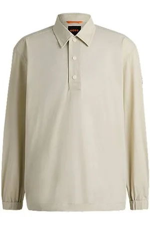 HUGO BOSS Yderskjorte i oversize fit af vandskyende stof med stræk
