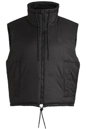 HUGO BOSS Vandskyende vest med logobadge med Happy