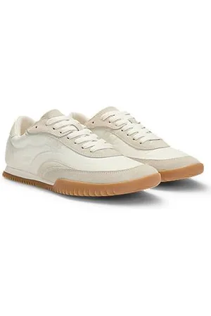 HUGO BOSS Sneakers med lav profil i stof og ruskind