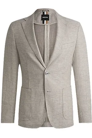 HUGO BOSS Blazer med slim fit og mikromønster