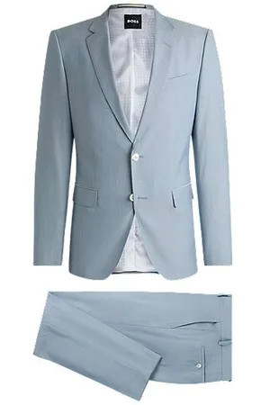 HUGO BOSS Jakkesæt med slim fit i en uldblanding