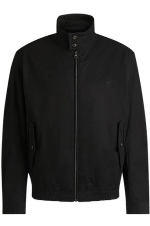 HUGO BOSS Jakke af en bomuldsblanding med dobbelt B-monogram