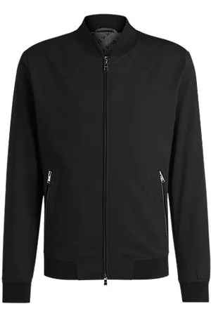 HUGO BOSS Slim fit jakke i performance-jersey med stræk