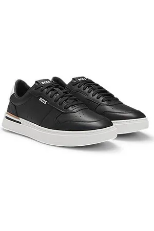 HUGO BOSS Lædersneakers med signaturstriber