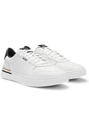 HUGO BOSS Lædersneakers med signaturstriber