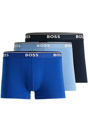 HUGO BOSS Pakke med tre par underbukser i bomuld med stræk og logolinning