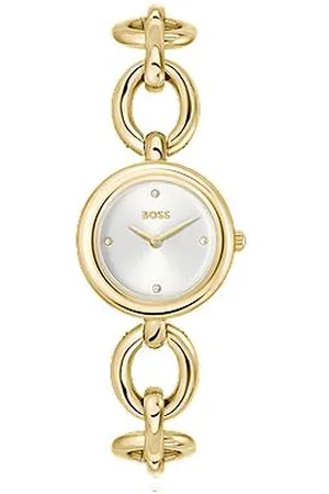 HUGO BOSS Guldfarvet ur med ringformede led