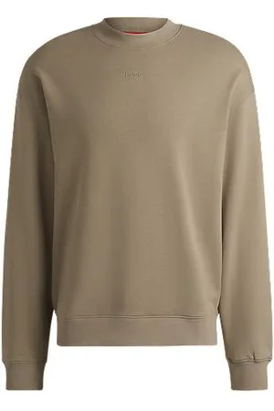 HUGO BOSS Relaxed fit sweatshirt i bomuldsfrotté med logoprint