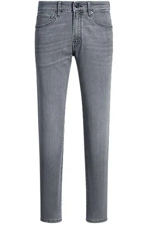 HUGO BOSS Maine-jeans med regular fit i grå, blød og smidig denim.